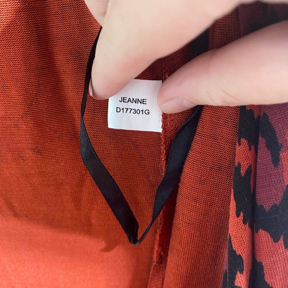 Diane Von Furstenberg Silk Animal Print Wrap Dress - Picture 4 of 9